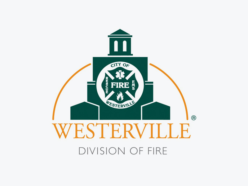 Westerville division of fire logo